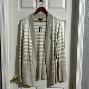 NWT Women’s Sweater Worthington Cardigan size 2X beautiful shimmer effect.